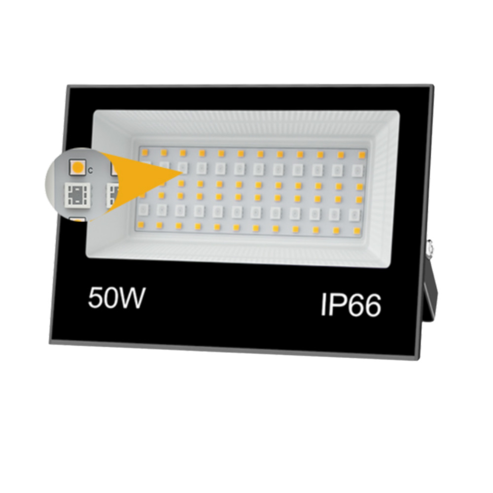 2 Pack LED Flood Light 50W Outdoor Security Garden Spotlight NIB